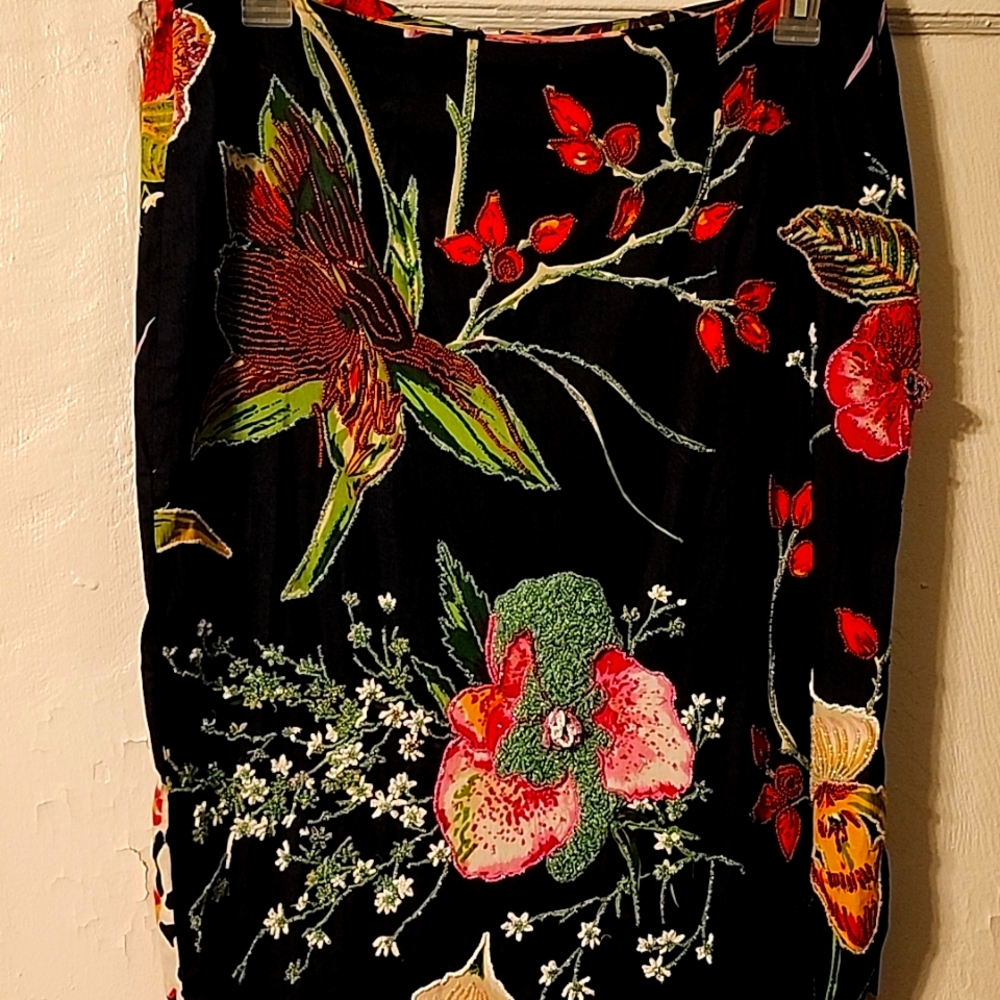 Sequin flower skirt